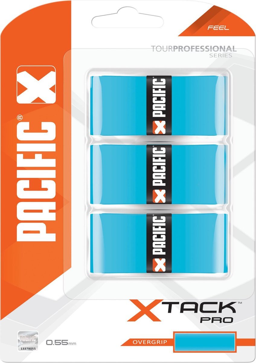 Pacific X Tack Pro overgrip 3 stuks blauw