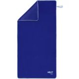 NILS Aqua Microvezel Badstof Handdoek - Donkerblauw - 160 x 80 cm