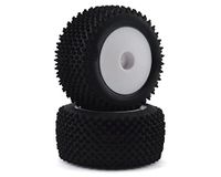 Pin LOSI Pin Tires, Rear, Mounted, White (2): Mini-T 2.0