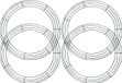 Unyqoos® Set van 4 metalen ringen voor kransen – Ø 30,5 cm, donkergroen