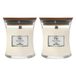 WoodWick 2x Geurkaars Mini Linen 85 gr