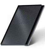 Grillplaat opzetstuk voor gasfornuis, 45 x 24 cm, anti-aanbaklaag grillpan voor campingkoker, grillmat, BBQ, zwart
