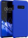 kwmobile telefoonhoesje geschikt voor Samsung Galaxy S10e - Hoesje met siliconen coating - Smartphone case in Baltisch blauw