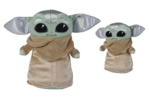 Disney D100 Platinum Grogu/The Child 25cm Plush Toy - 5400868018714