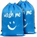 Wonair Grote waszak - 60x90cm - Bleu Ciel - 120L - Met trekkoord en draagband