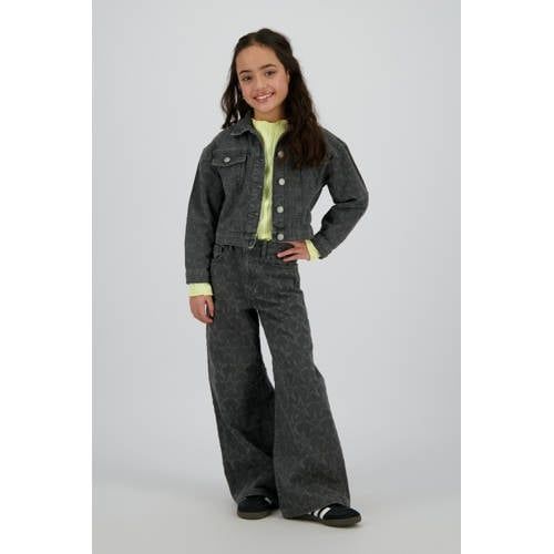 Raizzed high waist wide leg jeans grey denim