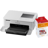 Canon SELPHY CP1500 White + Canon RP-108 Ink Cassette/Paper Set 108 Sheets