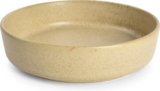 BonBistro Diep bord 16xH4cm beige Pila (Set van 2)