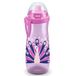 NUK Sports Cup Kinderdrinkfles met kameleon-effect, 24+ maanden, met kleurverandering, lekvrije push-pull-drinktule, clip en beschermkap, BPA-vrij, 450 ml, pauw (paars)