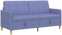 vidaXL Sofa met opbergruimte Jeans Blauw 172 x 78 x 87 cm Polyester