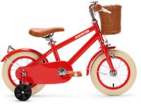 Generation Fietsen Retro 12 inch Rood Kinderfiets met Mandje