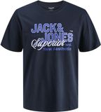 Jack & Jones T-shirt Jjelogo Tee Ss O-neck 2 Col Ss26 Sn 12288016 Navy Blazer Mannen Maat - L