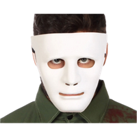 Atosa Wit Halloween Masker - Volwassenen