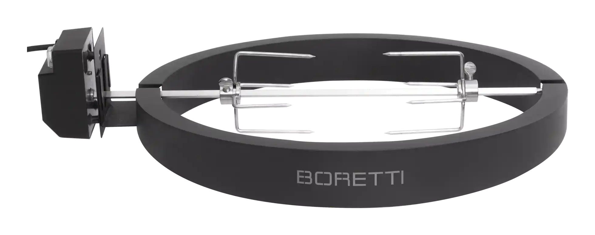 Boretti Ceramica Large Draaispit - Elektrisch - RVS - Grijs
