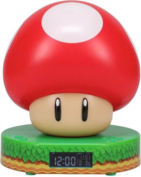 Paladone Super Mushroom Digital Alarm Clock - Super Mario - Paladone