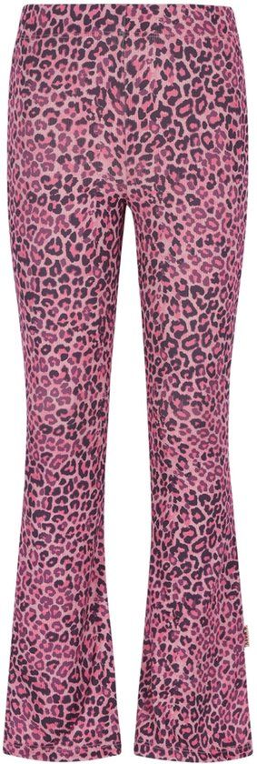 B.Nosy Y602-5637 Flared broek panter meisjes - Maat 158/164