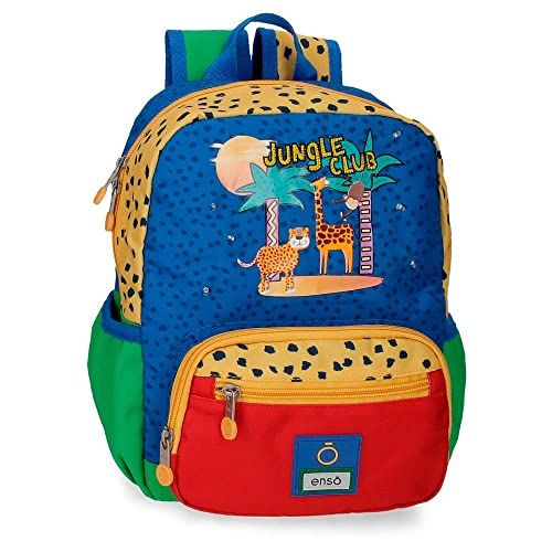 Enso Jungle Club kleine rugzak, meerkleurig, 23 x 28 x 10 cm, polyester, 6,44 l