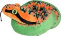 Wild Republic Pluche Oranje Knuffel Slang - 137 cm