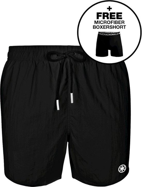 Muchachomalo Heren Zwembroek - Zwart - Maat S