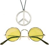 Widmann Hippie Flower Power verkleed set