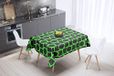 Bonamaison Tafelkleed, Anti-Mold, Sneldrogend, Waterdicht, 100% Polyester Tafellaken, Neon groene rook, 140 x 140 Cm