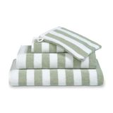 Vandyck Verona Stripes Serviette de douche 70x140 smoke green