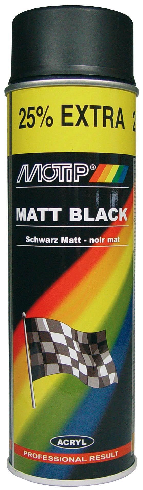 Motip spray 500ml auto mat zwart