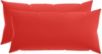vidaXL - Coussin - 2 pièces - HEERLEN - Rouge - 40 x 70 cm - Polyester