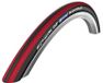 Schwalbe Rightrun Active Pneu à tringle 24x1.00" pour fauteuil roulant, rayures noir/rouge