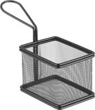 HENDI Mini frituurmandjes – matzwarte coating – roestvast staal – 100x80x75 mm