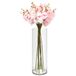 Giftdecor Vase à fleurs - verre acrylique transparent - D12 x H35 cm - cylindre - vase à bouquet - 4 litres