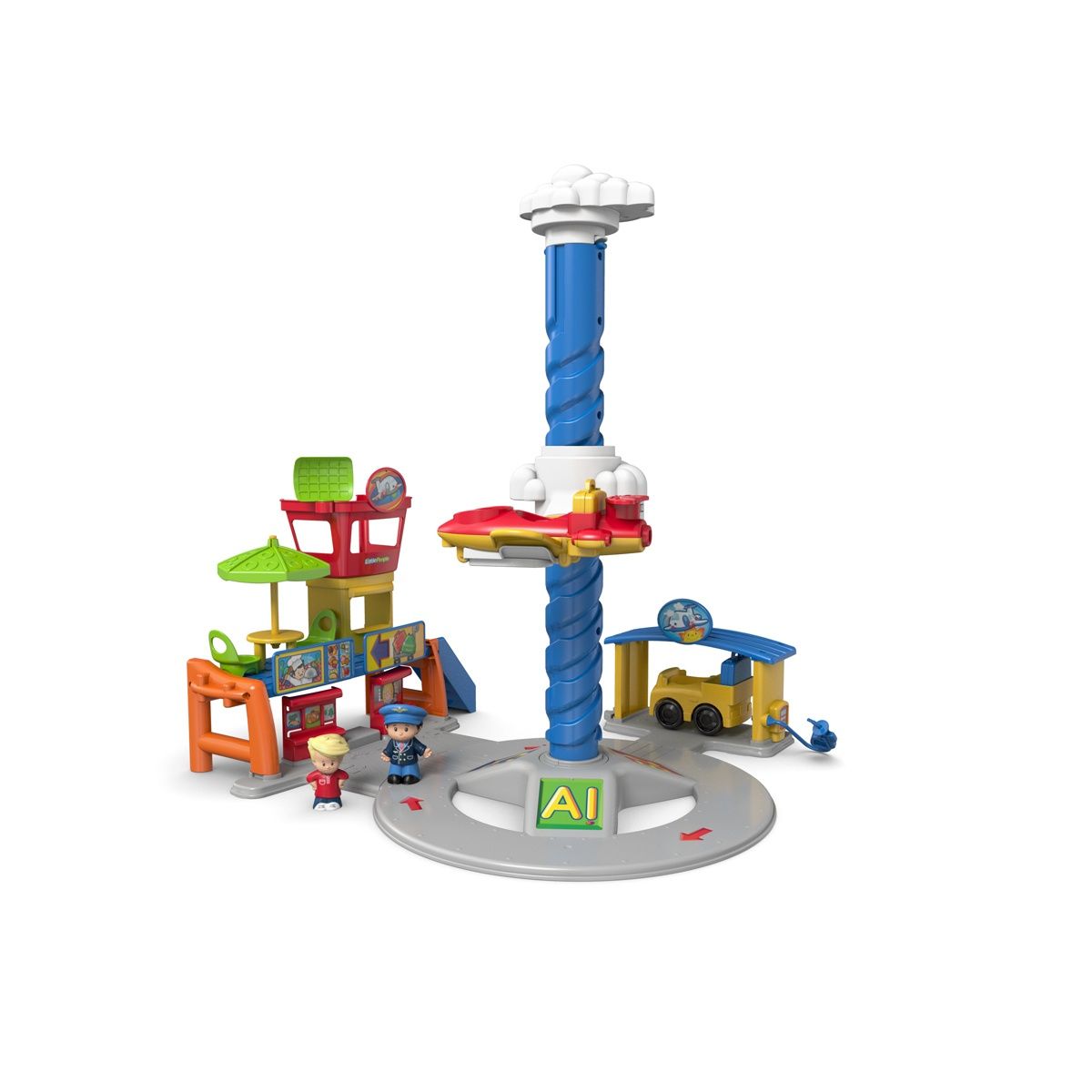 Mattel Little People DGN27 Bouwspeelgoed Blauw, Rood