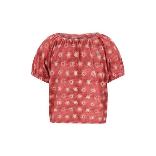 Like Flo blousetop roodbruin