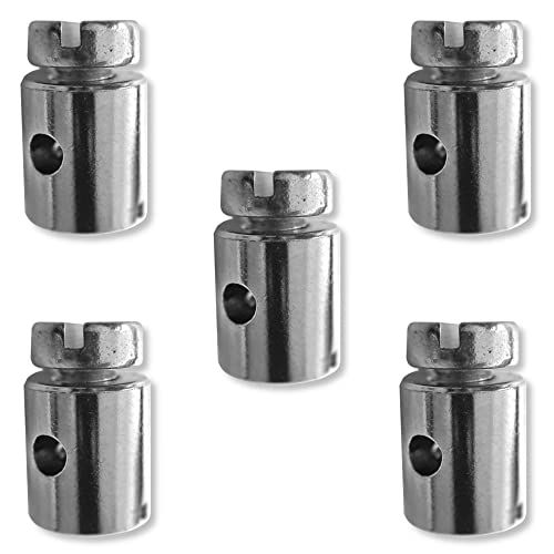 cyclingcolors Uniseks kabelklem voor volwassenen, zilver, 8 x 13 mm