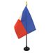 AZ FLAG Tafelvlag Filipijnen 15x10 cm Polyester 100D Plastic Voet