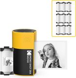 KODAK Memo Shot ERA MS100-bundel - Zelfklevende fotoprinter + 9 cartridges - Geel