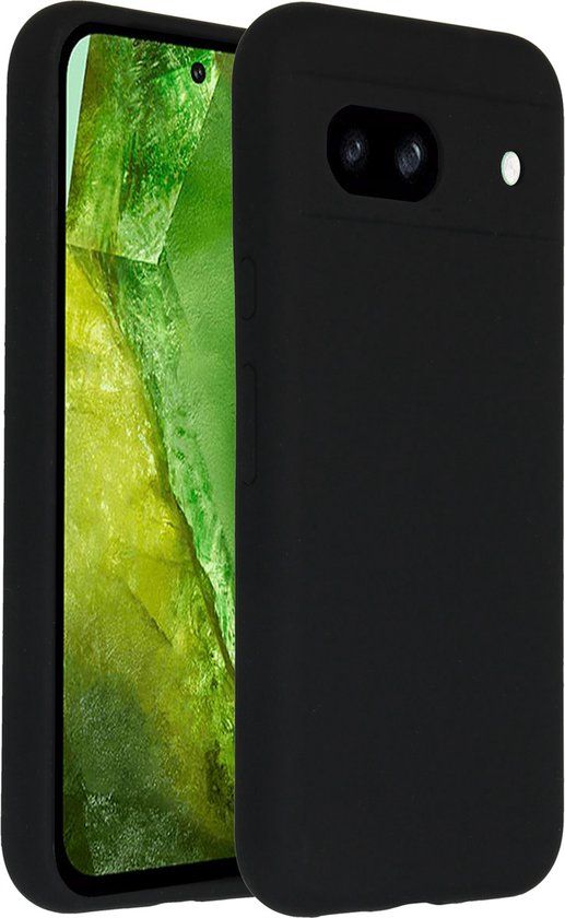 Accezz Hoesje Google Pixel 8a - Siliconen Backcover - Zwart