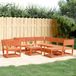 Maison Exclusive - Ensemble de jardin, 8 pièces, marron foncé, en pin massif