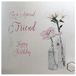witte WHITE COTTON CARDS BD63 Handgemaakte verjaardagskaart Happy Birthday to a Lovely Special Friend motief paardenbloem, wit, 16 cm x 16 cm