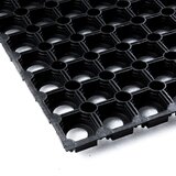 IVOL Rubber ringmat 100 x 100 cm - Zwart - Deurmat