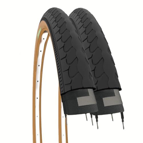 2 Olande 2 banden 26" x 1 3/8 (37-590) fietsband zwart para voor stadsfiets straat volwassenen vintage