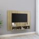 Maison Exclusive - Meuble TV mural, chêne Sonoma, 120x23,5x90 cm, panneau de particules