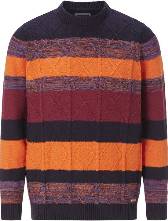 Babista heren Trui - 60/62 - oranje - Plus Size