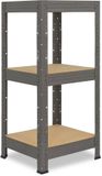 Shelfplaza PRO metalen stellingkast - 90x60x60 cm - grijs - 3 planken