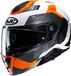 HJC i91 Carst Wit Oranje Systeemhelm