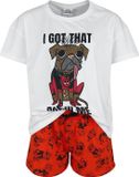 Deadpool 3 - Dogpool - I Got That Dog In Me Pyjama wit-rood Katoen