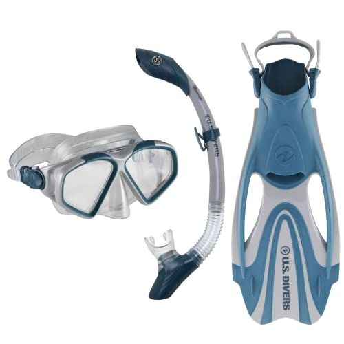 US Divers SET COZUMEL ISD PFLXFX GRIJS marineblauw L