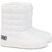 Moschino Bottines de neige matelassées cœur blanc