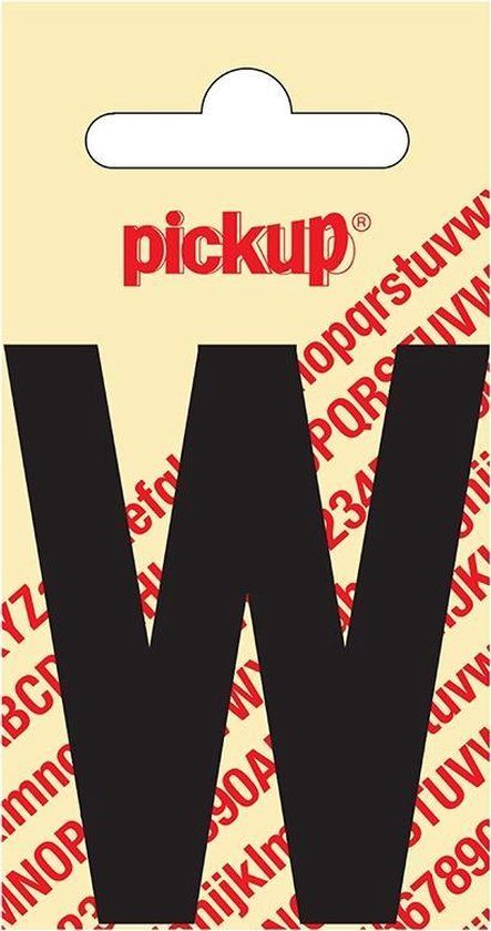 Pickup Plakletter Nobel 60 mm Zwart W