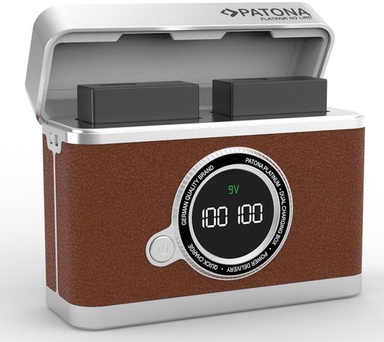 Patona Trans Europe Batteries BV Duo Oplader USB-C voor Canon LP-E6 LP-E6N LP-E6NH LP-E6P